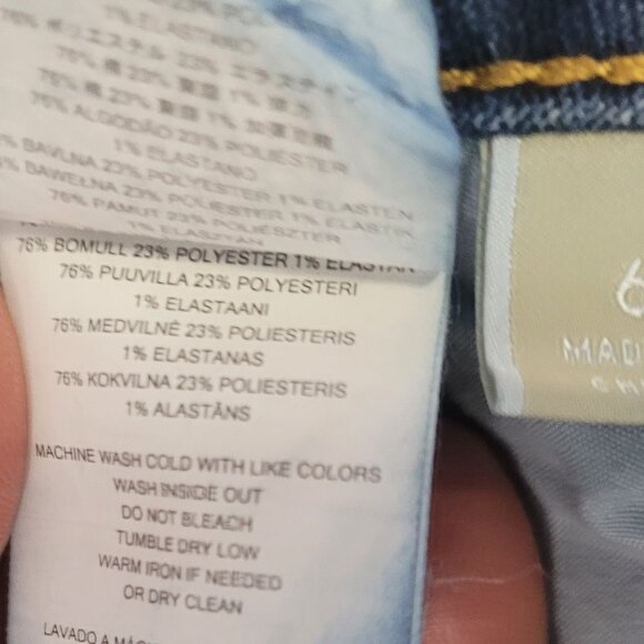 Michael Kors Medium-Dark Wash  Skinny Jeans Size 6 - Picture 8 of 9